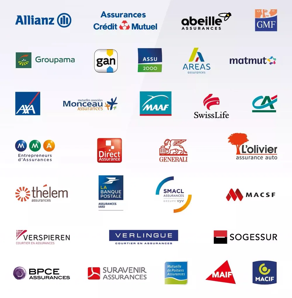 Compagnies d'assurance partenaires